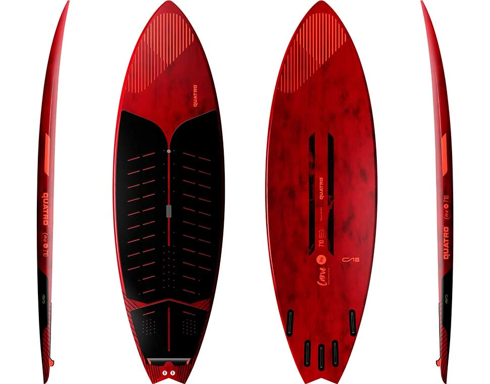 Quatro Carve Pro Thruster Quad Paddle Board 2023 1 Quatro Carve Pro Thruster Quad Paddle Board 2023